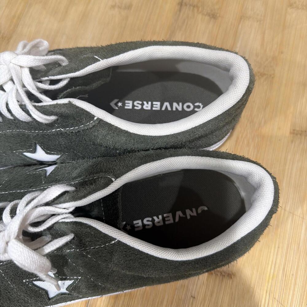 Converse Suede One Star Ox Low Mens size 13 Green White Sneaker Shoe Classic * - Picture 4 of 14
